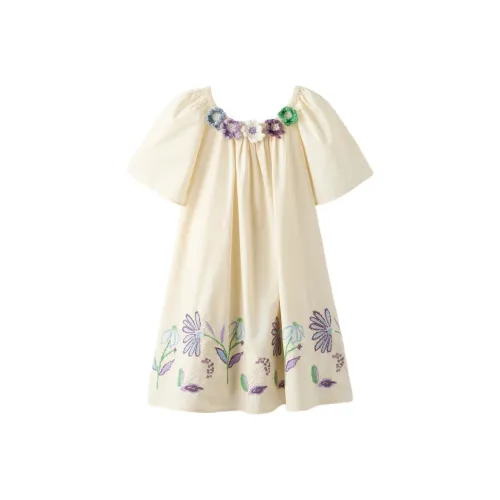 ZARA Детское платье цвет морозный белый