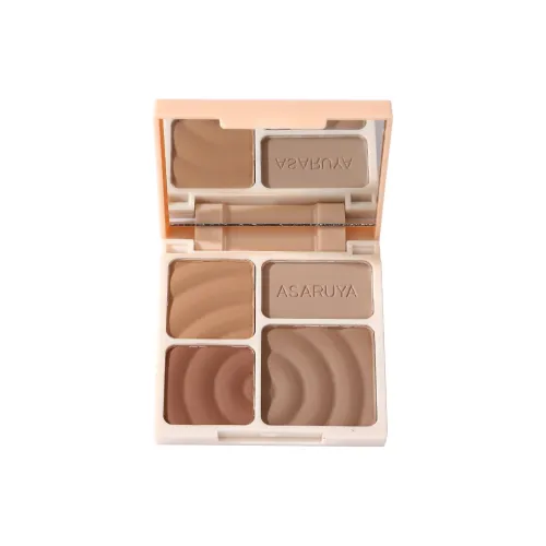 ASARUYA 4 цвета Хайлайтер Контуринг Все в одном Палетка Вечерний Тон Кожи Корректирующий и Контуринг