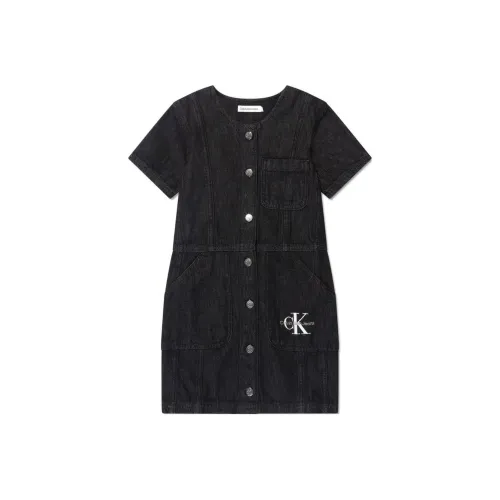 Calvin Klein Черные Платья для девочек
