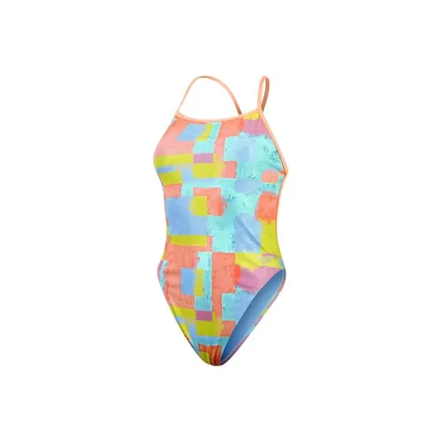Speedo One-piece Swimsuit Women's Colored Patches