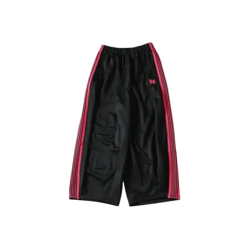 Сотрудничество Needles JOINT WORKS Collaboration Черные Мужские Вязаные Спортивные Штаны