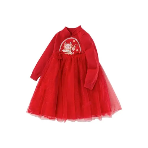 Balabala Детское платье Год дракона Серия CNY Детское