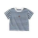 Темно-синий с белыми полосами