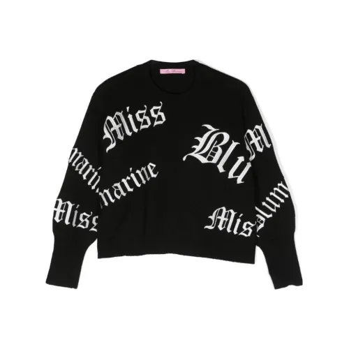 Blumarine Свитер FW23 Черный Детский