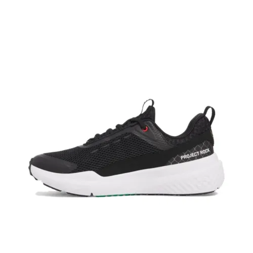 Under Armour Project Rock BSR 5 Slip-Resistant Abrasion-Resistant Low-Top Training Shoes Unisex Black -> Under Armour Project Rock BSR 5 Противоскользящие Износостойкие Низкие Кроссовки для тренировок Унисекс Черные