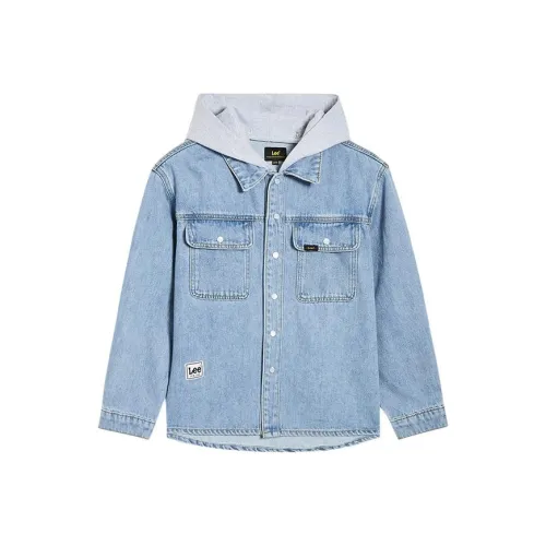 Lee совместный бренд модель Деним Куртка Для ДЕТЕЙ Светло-синий Детский