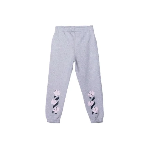Off Белый FW21 Серый Kids Вязаные Тренировочные Брюки