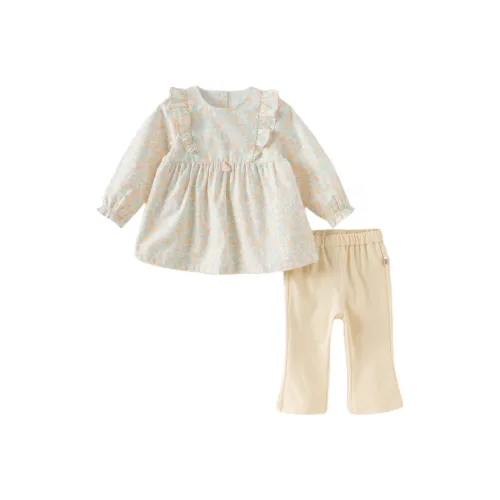 DAVE BELLA Повседневная спортивная одежда Маленький цветочный принт для младенцев и маленьких детей