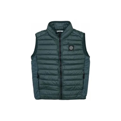 STONE ISLAND Зеленые Детские Жилеты