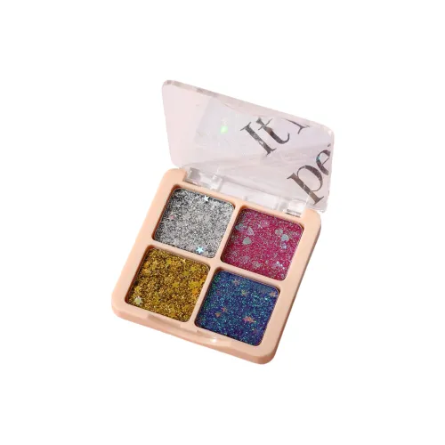 ASARUYA 4 цвета Ультра Яркий Блестящий Розовый Палетка для теней Легко Смесь Естественный