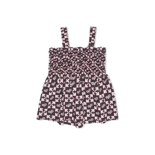 Off Белый Розовый Платья для девочек