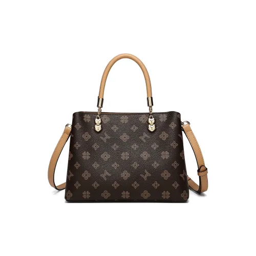 MEXICAN PVC Сумка Женская Темно-Коричневый Экрю