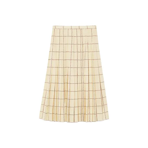 Loro Piana Бежевые Женские Повседневные Длинные Юбки