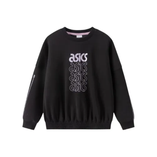 Asics Японский стиль Легкий Тренд Толстовка Черный Подростки