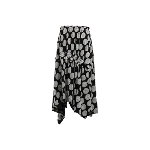 Yohji Yamamoto Повседневный Длинный Юбка Женская Айвори