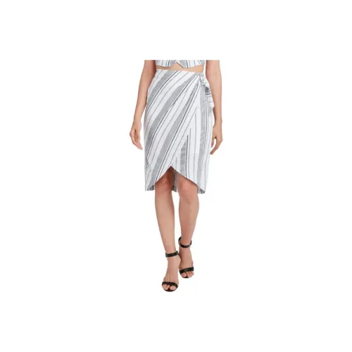 BCBGMAXAZRIA Повседневный Длинный Юбка Женская Серого цвета