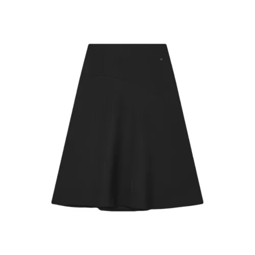 FILA Повседневный Длинный Юбка Женская Глубокий Черный