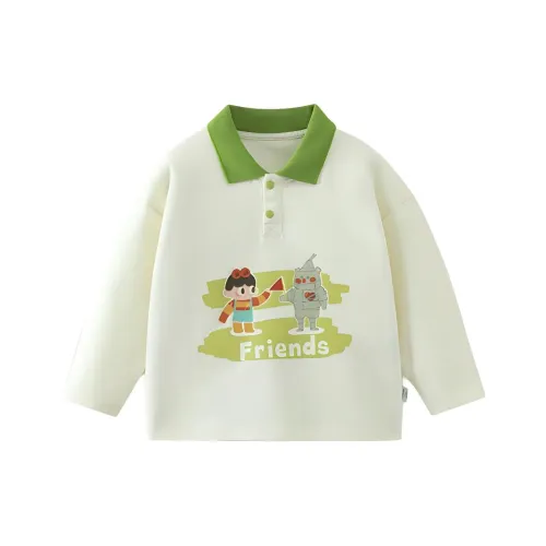 CICIIBEAR Поло Облачный Белый Дети Возраст 3-7 Лет