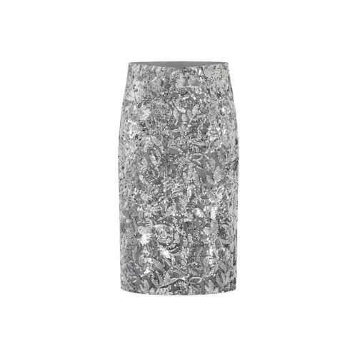 MOCO Повседневный Длинный Юбка Женские Премиум Серый