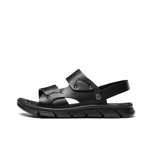 AOKANG Пляжные сандалии Мужские Черные