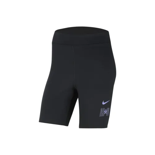 Nike WNBA All Star Weekend Classic Casual Шорты Женские Черный Фиолетовый Pulse