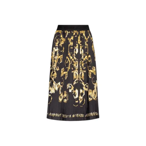 VERSACE JEANS COUTURE Повседневный Длинный Юбка Женские Черный