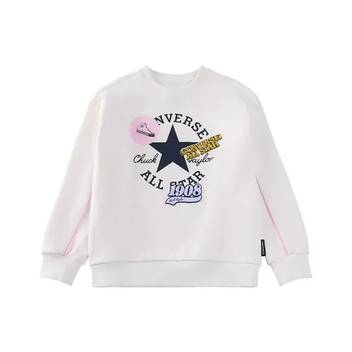 Конверс Толстовка Классический стиль Белый Дети Возраст 3-7 лет