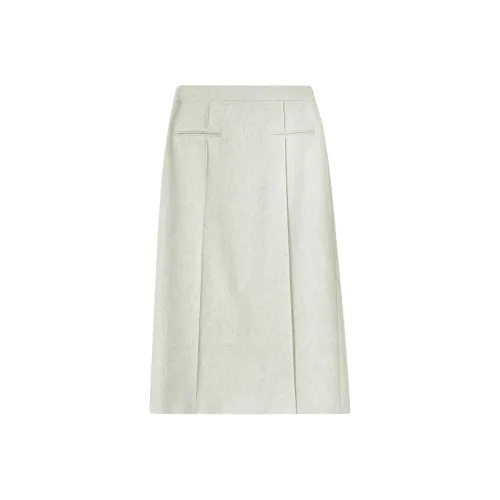 SENTUBILA Повседневный длинный юбка женский серо-бежевый