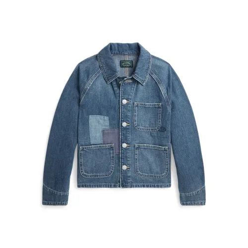 Polo Ralph Lauren Denim Jacket SS24 Blue Kids'