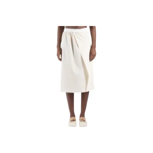 MM6 MAISON MARGIELA Повседневный Длинный Юбка Женские Кремовый