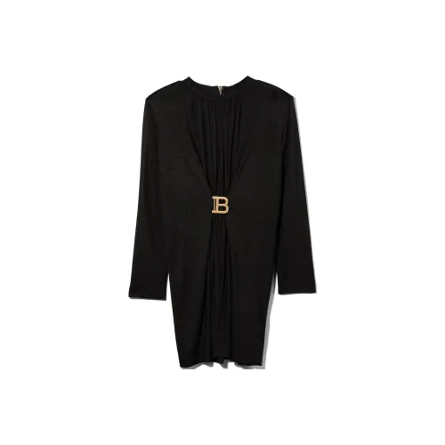 BALMAIN Черные Платья для Детей