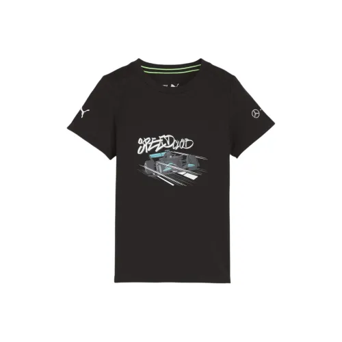 PUMA T-рубашка Mercedes AMG Petronas Motorsport Детский Tee Черный Детский