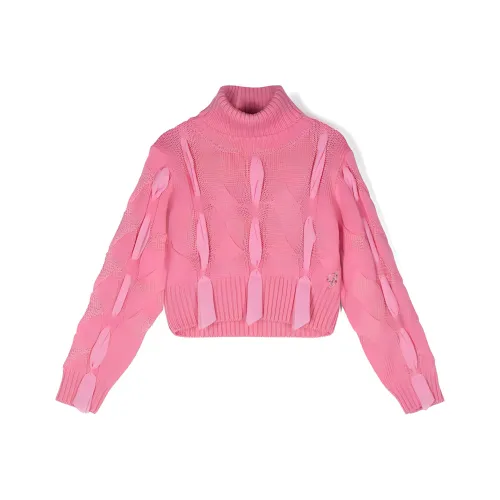 Blumarine SS24 Свитер Фламинго Розовый Детский