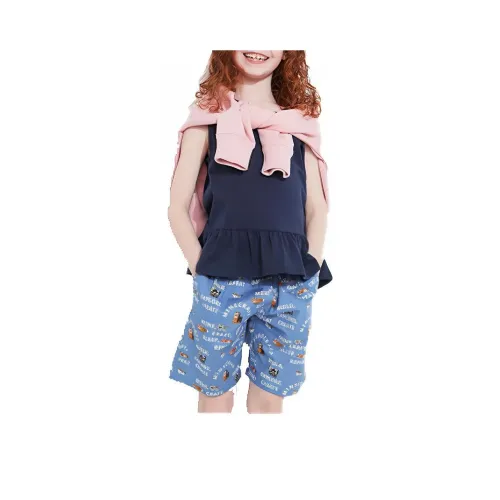 UNIQLO x Minecraft SS23 Kids Шорты Детский Небесно-голубой