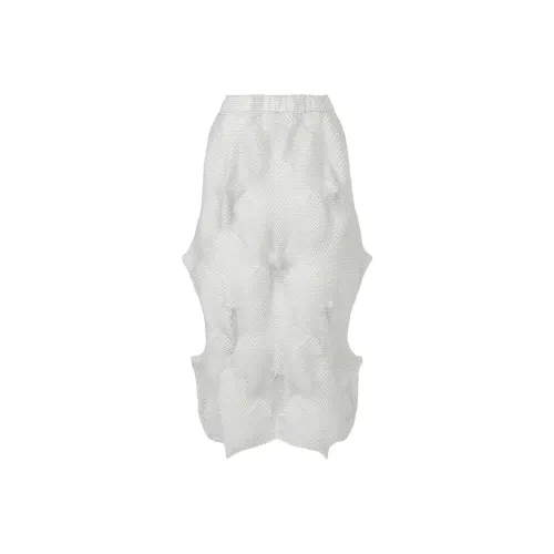 ISSEY MIYAKE SS24 Повседневный Длинный Юбка Женская Белая