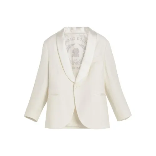 BRUNELLO CUCINELLI Белый Kids Костюмы и пиджаки