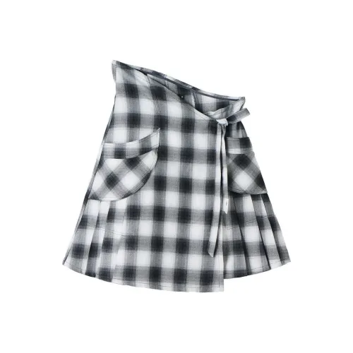 Safarispot Cottage Фланель WRAP Юбка Повседневная Длинная Юбка Женская Черная Черная