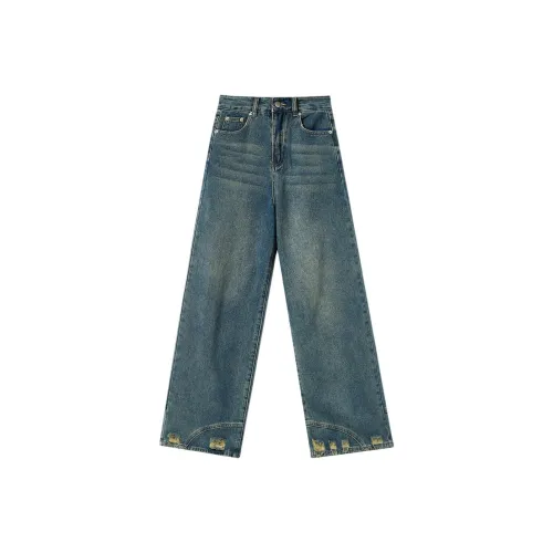 Ask Джинсовый синий Школьный возраст Джинсы