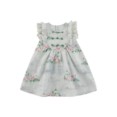 YOEHYAUL Детское платье зеленого цвета для дошкольников