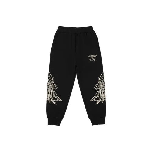 BOY JUNIOR Черные Kids Спортивные брюки