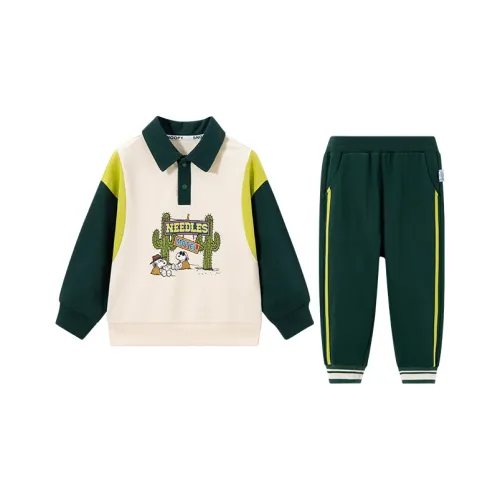 SNOOPY Повседневная спортивная одежда для детей 3-7 лет