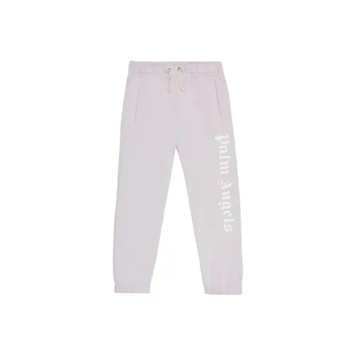 Подростки PALM ANGELS Вязаные Спортивные Штаны Светло-Фиолетовые