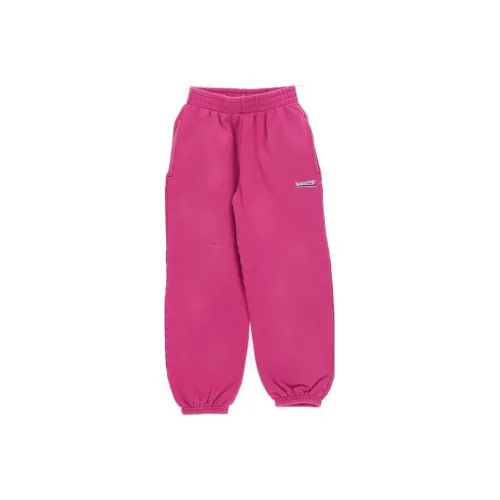 Детские Balenciaga Вязаные Спортивные Штаны FW22 Стандартный Крой Темно-фиолетовый Красный