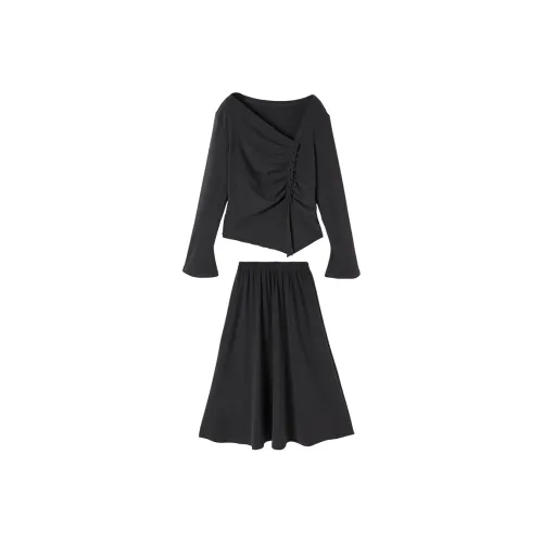 XIANGYING Комплект с юбкой Женские Серый