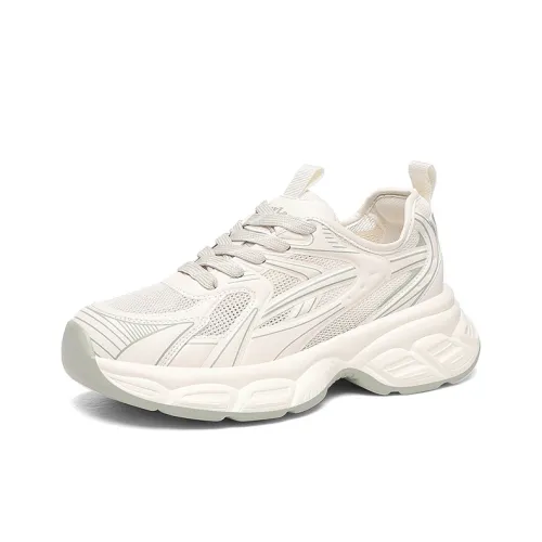 Golden Silk Rabbit Низкий топ кроссовки с толстой подошвой женские