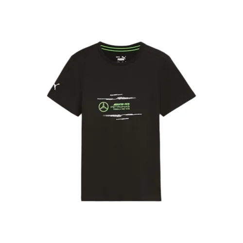 PUMA x Mercedes T-рубашка черного цвета для детей 3-7 лет