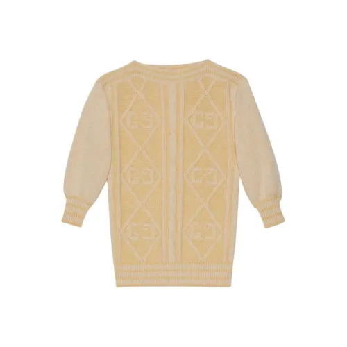 GUCCI Светло-желтые Платья для детей