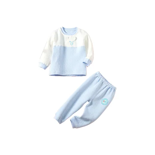 October Mommy Светло-синий Little YOYO Медвежонок Детский сад Комбинезоны / Ползунки