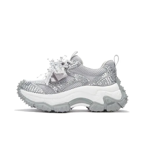 FERNANDA FRANKLIN Slip Резистентный и Дышащий Низкий Топ Толстая подошва Кроссовки Женские