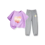 Светло-фиолетовый / Градиентный Сердце-Серый / L Улыбка Флорет K